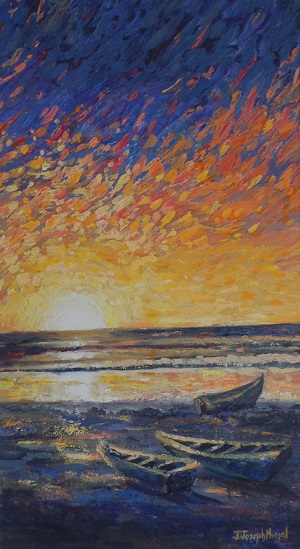judy sunset in claxton bay